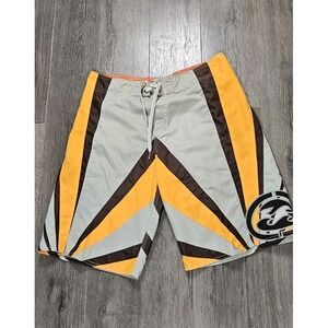 Billabong Boardshorts Size 34 Drawstring,wax Tool, FinTool, Great Condition 1298